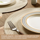 🍷 Estilo à Mesa™ – Conjunto Redondo de Proteção e Decoração Mais elegância, menos preocupação.