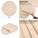 🍷 Estilo à Mesa™ – Conjunto Redondo de Proteção e Decoração Mais elegância, menos preocupação.