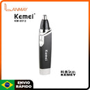 Depilador Nasal e Auricular Kemei KM-6512 - Higiene Perfeita sem Dor