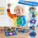 🧠 Painel Mini Gênio™ – Atividades Montessori para Bebês Cada movimento é um passo no desenvolvimento!
