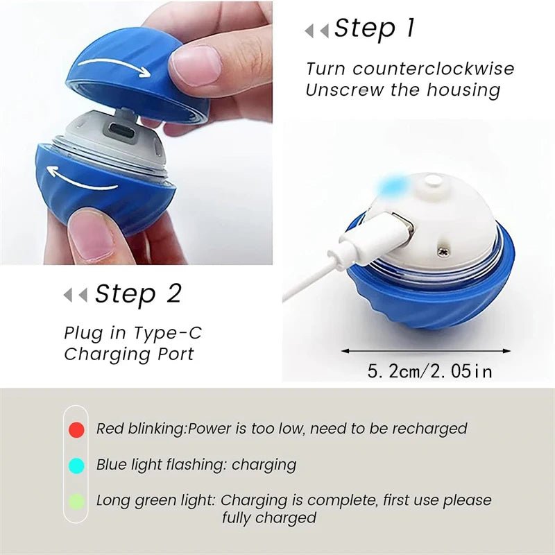 Bola DivertPet™ USB – O Presente Ideal para seu Amiguinho de 4 Patas