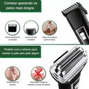 Barbeador Profissional 3 em 1 Tecnologia e Precisão - KEMEI